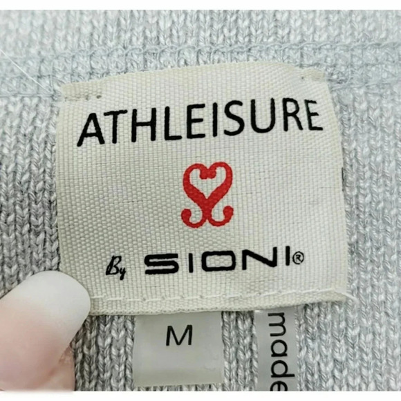 Athleisure by Sioni Hooded Zip Sweater Coat Size Medium - Picture 6 of 8